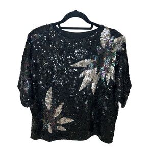 Vintage sequin shirt, no tags or brand, see pictures for measurements GUC